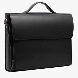 New! Leathario Genuine Leather Briefcase Laptop Shoulder Messenger Bag